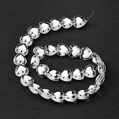 Прозрачные стеклянные бусины&nbsp;LAMP-F029-04I