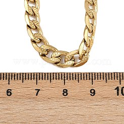 Collares de cadena de eslabones cubanos de acero inoxidable 304 de 6 mm para mujer&nbsp;NJEW-G177-01G