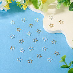 24 шт. 2-х цветные латунные соединительные кольца&nbsp;KK-TA0003-09-RS