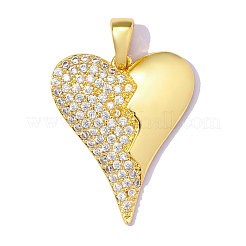 Pendentifs en laiton zircon cubique transparent&nbsp;CU-OY001-49G