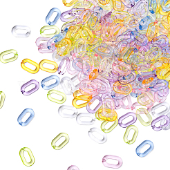 600 шт. 6 цвета прозрачные акриловые соединительные кольца&nbsp;TACR-CJ0001-35
