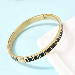 Эмалированные браслеты на шарнирах из нержавеющей стали 304&nbsp;BJEW-D408-45G