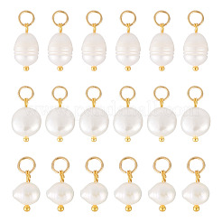60шт 3 стиля подвески из натурального культивированного пресноводного жемчуга PALLOY-CW00002