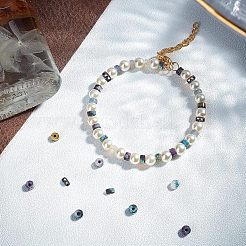Natürliche ozeanweiße Jade- und Moosachat- und Aventurinperlen&nbsp;G-NB0001-96