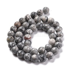 Натуральный камень для карт / камень пикассо / нити круглых бусин из яшмы Пикассо G-E329-8mm-47