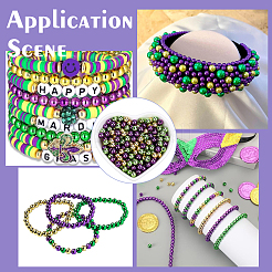 1500 pièce 3 styles de perles en plastique pour la Saint-Patrick&nbsp;KY-SP0001-32