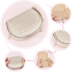 4 juego de 4 colores de láminas de malla tejidas para bolso de axila de cuero sintético DIY&nbsp;DIY-WR0002-61