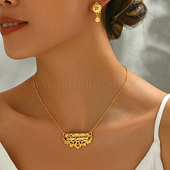 Комплект из серег и ожерелий с полыми буквами из сплава для женщин&nbsp;HN6218