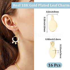 Charms in ottone placcato in cremagliera 16 pz&nbsp;KK-BBC0028-85