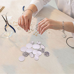 DIY-Kits zur Herstellung von Kuppelbroschen aus Eisen&nbsp;DIY-CA0007-04