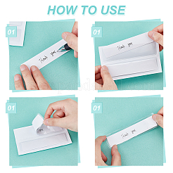 Карманы для держателей этикеток из ПВХ&nbsp;ABAG-WH0046-01