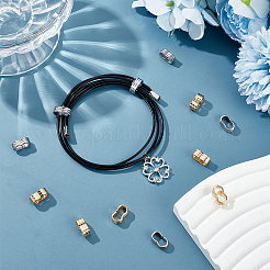 40 шт. 2 цвета 201 нержавеющая сталь скользящие подвески/слайдерные бусины STAS-UN0053-90