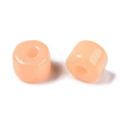 Непрозрачный стеклянный бисер с краской для выпечки&nbsp;SEED-T008-02D