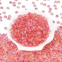 Perles de rocaille en verre de couleurs transparentes&nbsp;SEED-Q042-01A-A05