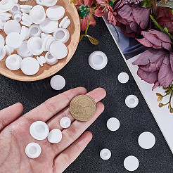 食品グレードのシリコンボトルシールプラグ  再利用可能な交換用ボトルストッパー  ホワイト  11~19x7~7.5mm  穴：4.5~11mm  10個/スタイル&nbsp;AJEW-GF0009-93A-02