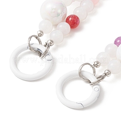 Ремешки для мобильных устройств из смолы и акриловых бусин HJEW-JM01137