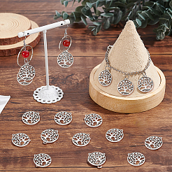 60 pièces pendentifs en alliage de style tibétain&nbsp;TIBEP-SC0002-10