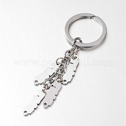 Брелок с эмалью из сплава платины и цинка KEYC-O008-30