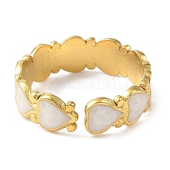 Кольца-манжеты из нержавеющей стали 304 с эмалью для женщин RJEW-F166-19G-02