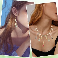 140шт 7 цвета ручной работы золотой песок бусины лэмпворк LAMP-SZ0001-56