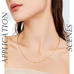 Латунь Сингапур цепи ожерелье&nbsp;NJEW-TA0001-17