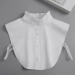 Съемная рубашка из полиэстера женская с накладным воротником&nbsp;DIY-WH20048-037A