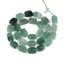 Природный зеленый бисер пряди клубники кварца&nbsp;G-T138-26A-10