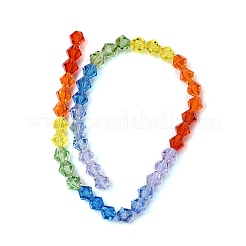 Прозрачный градиент цвета стеклянные бусины пряди&nbsp;GLAA-F131-01C-07