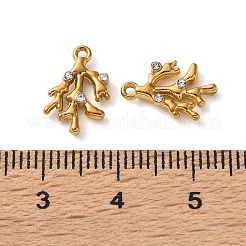 Acciaio inossidabile 304 con ciondoli in strass di cristallo&nbsp;RB-L002-02G