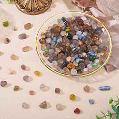 250 g de perles d'agate naturelle teintes et chauffées&nbsp;G-TA0002-73F