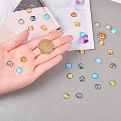 50 Stück leuchtende Glascabochons&nbsp;sgGLAA-SZ0001-14E