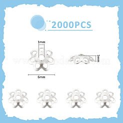 2000шт железные колпачки для бусин&nbsp;FIND-UN0015-71