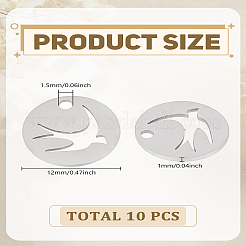 10 шт. подвески из нержавеющей стали 201&nbsp;STAS-LP0003-30