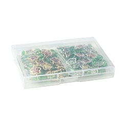 70 шт. подвески из латунного стекла в форме цветка&nbsp;PALLOY-FS00057