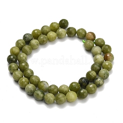 Бусы из натурального нефрита синьянг&nbsp;G-L642-F06-8mm