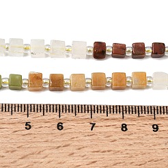 Нити бусин из натурального унакита G-H333-03H