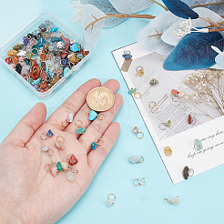 120 шт. 30 стиля подвески с драгоценными камнями&nbsp;PALLOY-HY00045