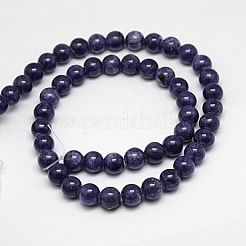 Chapelets de perles en jade jaune naturel&nbsp;G-G598-6mm-YXS-15