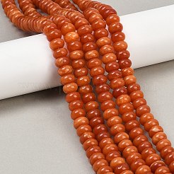 Окрашенные природные белый нефрит бисер пряди G-G107-A26-01