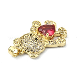 Латунные микро проложить кубического циркония подвески ZIRC-F137-01G