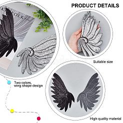 8 шт. 2-х цветные нашивки на одежду с пайетками DIY-AR0002-38