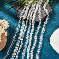 7 нить 7 вида прозрачных стеклянных бусин&nbsp;GLAA-TA0002-73