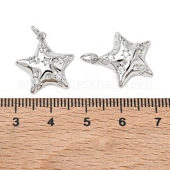 Pendentifs en laiton Shegrace avec zircon cubique transparent&nbsp;XGRQ3K091-524P