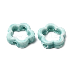 Cornice a forma di fiore con perline di porcellana smaltata&nbsp;PORC-A034-09