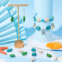 120 шт. 3 вида бусин из синтетического говлита и бирюзы G-SC0002-47