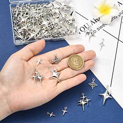 100 шт. 5 стиля полые подвески из сплава в тибетском стиле&nbsp;FIND-CJ0004-41