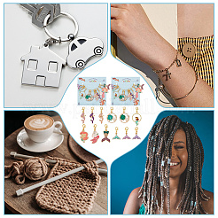 Подвеска на тему русалки HJEW-AB00402