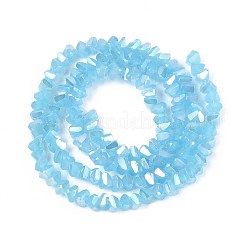 Гальванические стекляныне бусины GLAA-N023-4mm-33