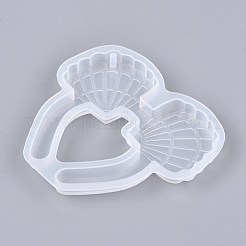 Силиконовые Молды для подвески в форме гребешка&nbsp;X-DIY-I036-21