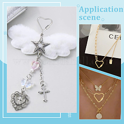 6 шт. 3 цвета 304 нержавеющая сталь винтовой карабин замок подвески&nbsp;STAS-UN0064-05